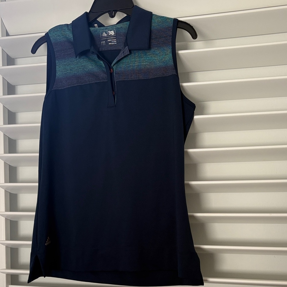 ADIDAS Women's Sleeveless Golf Polo, Sz: M; EUC